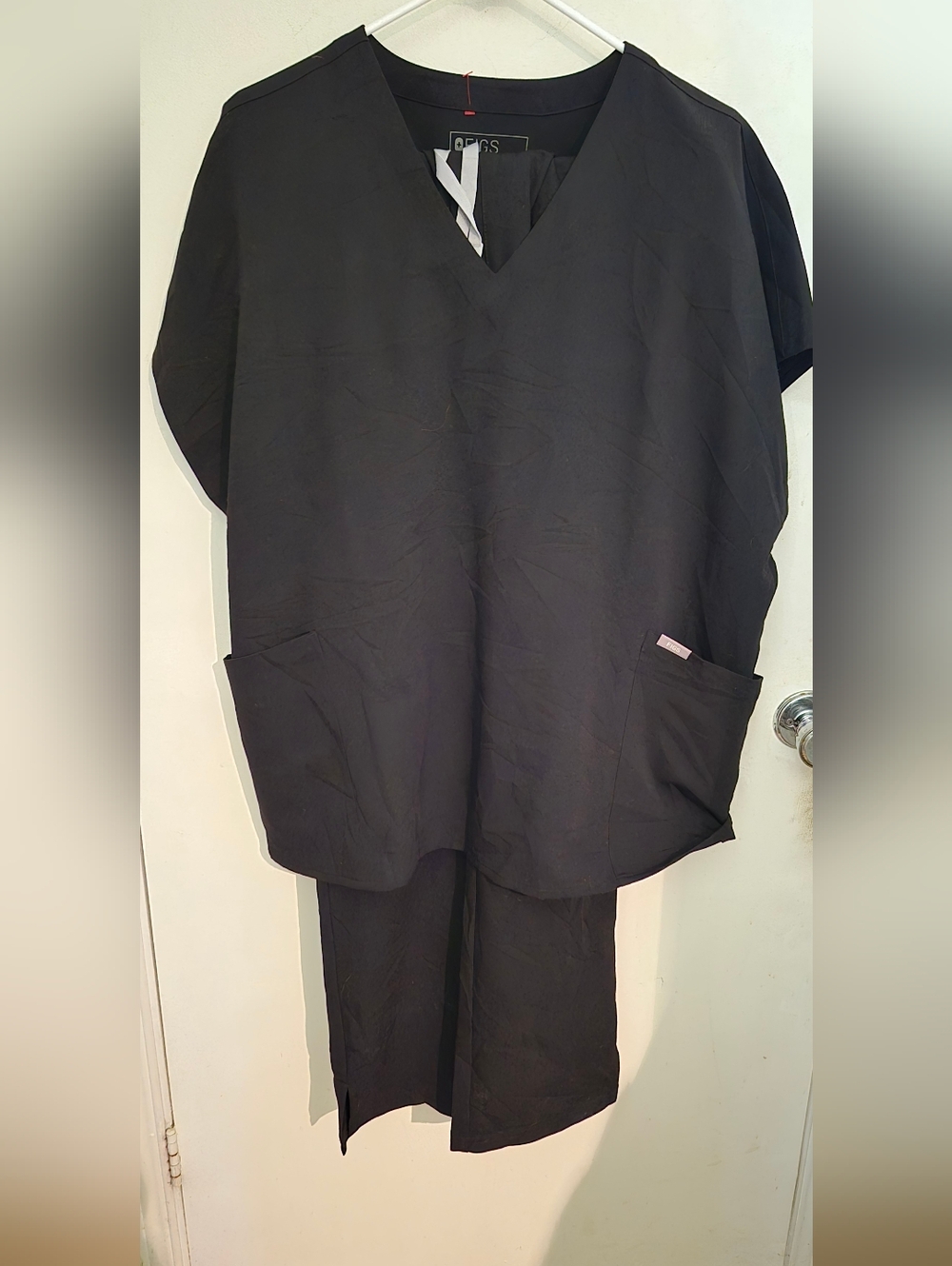 Figs Black Medical Scrub Set SZ. XL